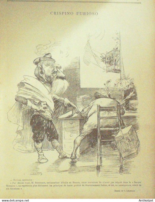 Le Rire 1895-01-19 #  11 Journal humoristique Ed.Originale Polin