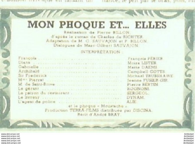 Mon Film 255 51-07-11 Mon phoque et elles Francois Perier Moustache