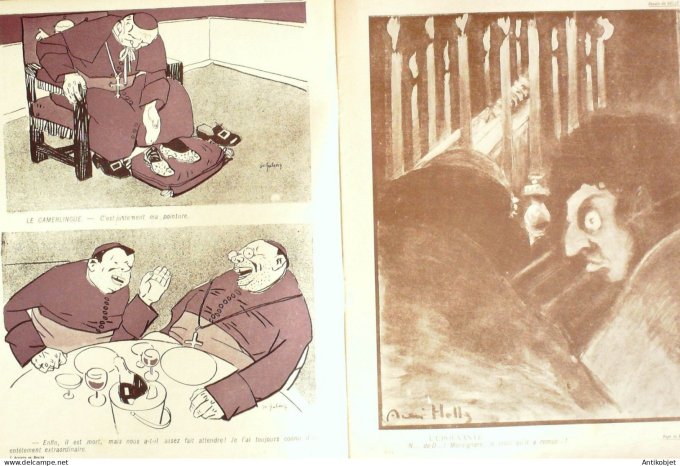 L'Assiette au beurre 1903 # 121 Pape et Papabili Hradecky MarodonGalanis