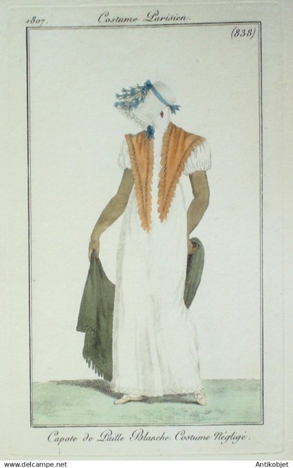 Costume Parisien 1807 # 838 (eau forte) Costume négligé