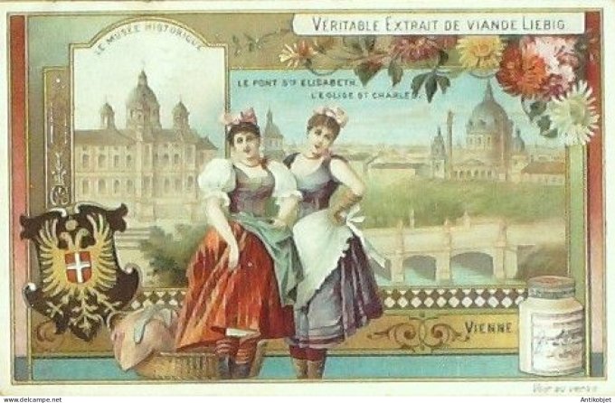 Chromo Liebig Sang  584 Villes et costumes Europeens 2 (1899)