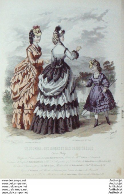 Journal des Dames Demoiselles 1870 # 971 (Marché Parisien)