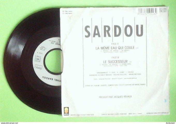Sardou Michel 45T SP La même eau qui coule 1988