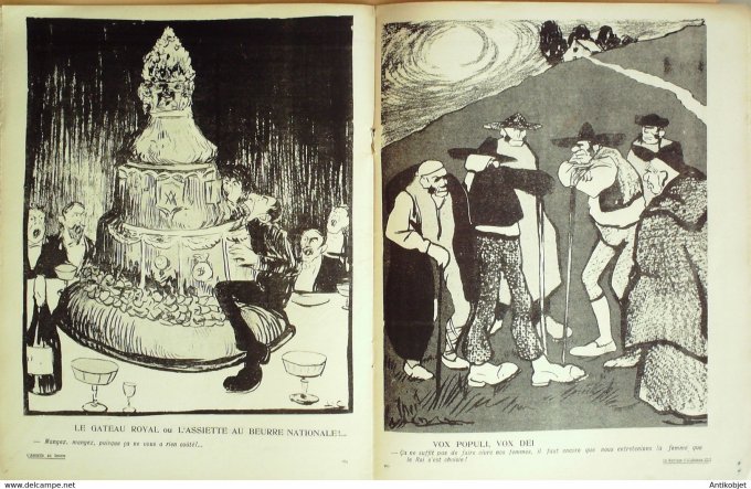 L'Assiette au beurre 1906 # 270 Mariage d'Alphonse XIII roi d'Espagne Camara