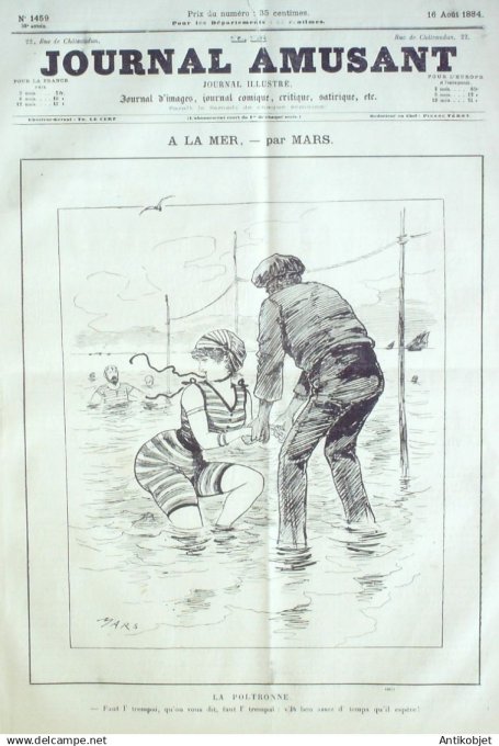 Le Journal Amusant 1884 # 1459 Vallons de l'Helvete par Stop