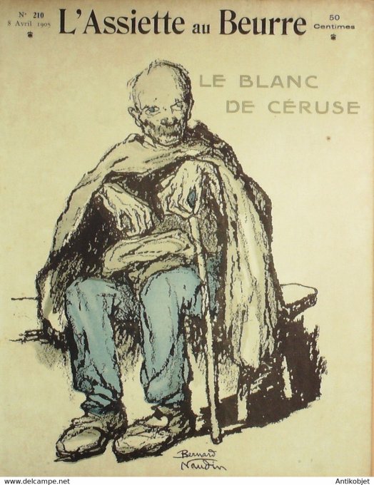 L'Assiette au beurre 1905 # 210 Le banc de cerise Naudin