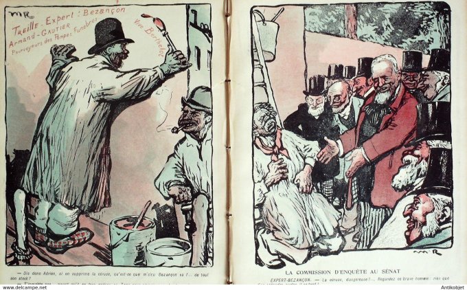 L'Assiette au beurre 1905 # 210 Le banc de cerise Naudin