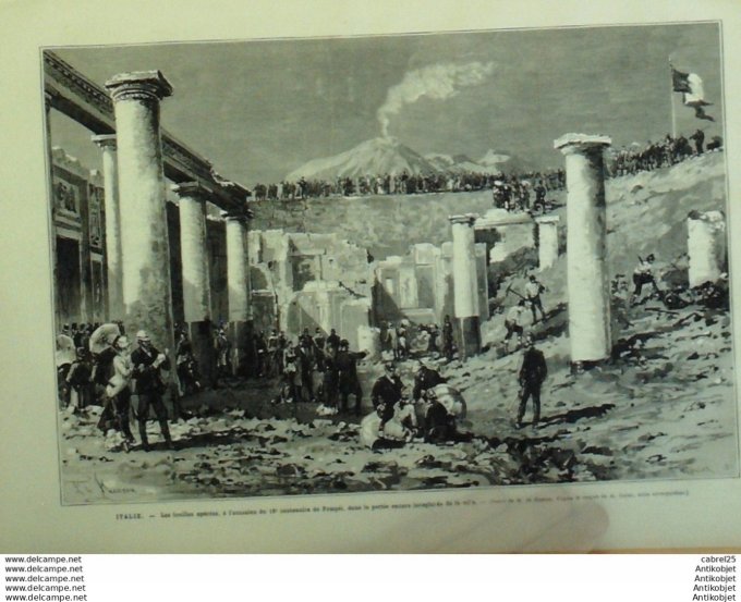 Le Monde illustré 1879 n°1177 Sceaux (92) Nemours (77) Japon Okoma Canon Bange Italie Pompei Suisse 