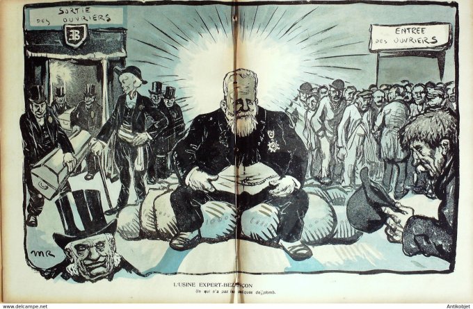 L'Assiette au beurre 1905 # 210 Le banc de cerise Naudin