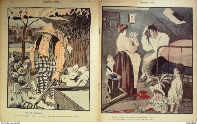 L'Assiette au beurre 1910 # 492 Le pain cher Raîeter Camara Delannoy