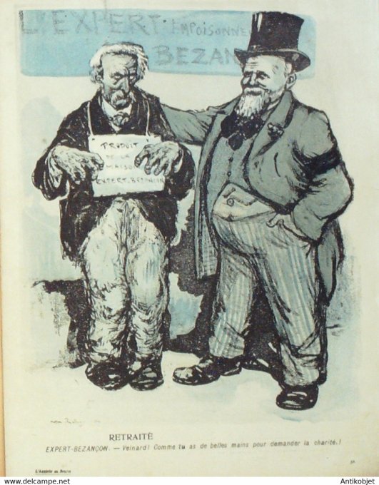 L'Assiette au beurre 1905 # 210 Le banc de cerise Naudin