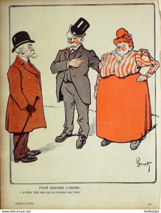 L'Assiette au beurre 1907 # 337 Les hommes d'ordre Poncet Paul