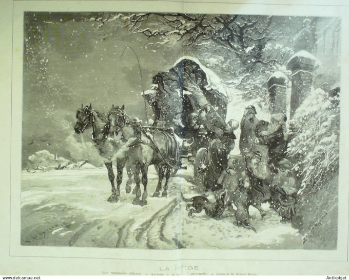Le Monde illustré 1874 n°925 Moscou Etats-Unis Philadelphie Pyrénées pic du Midi foire aux étrennes