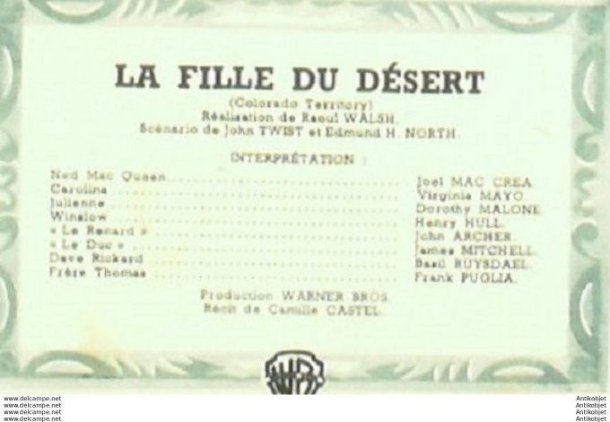 La File du désert Virginia Mayo Joel Mc Crea Henry Hull