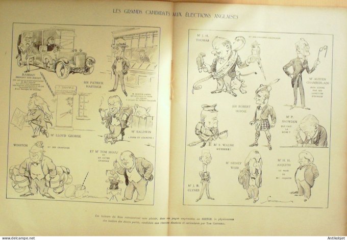 Le Rire 1924-11- 8 # 301 Journal humoristique Ed.Originale Prevoyance