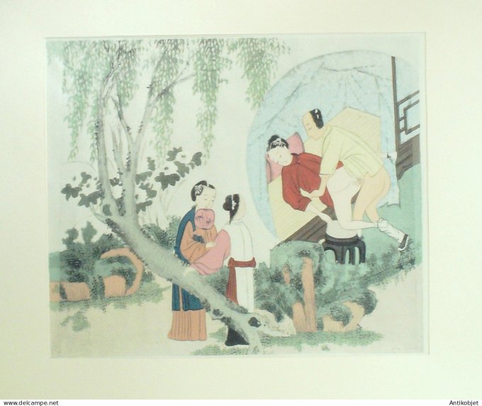 Estampe Chinoise scène érotique 22