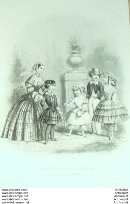 Journal de Demoiselles 1855 # 04b Costumes enfants