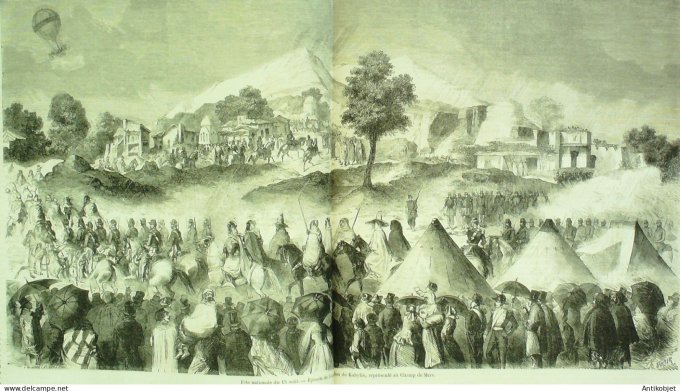 Le Monde illustré 1857 n° 19  Osborne House Algérie Oran zouaves Kabylie