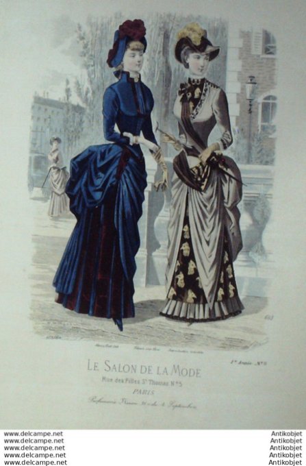 Gravure Mode Salon 1883 #  603 (Old Fashion plate)