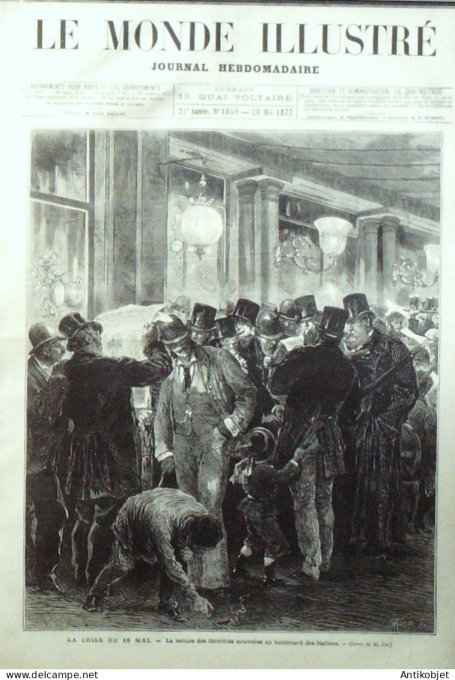 Le Monde illustré 1877 n°1050 Roumanie Braïla Mgr Mabille Pakistan roi de Lahore