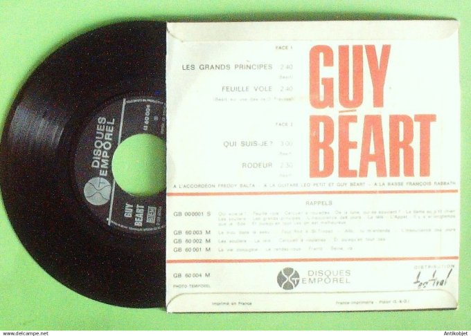 Béart Guy 45T EP Les grands principes 1966