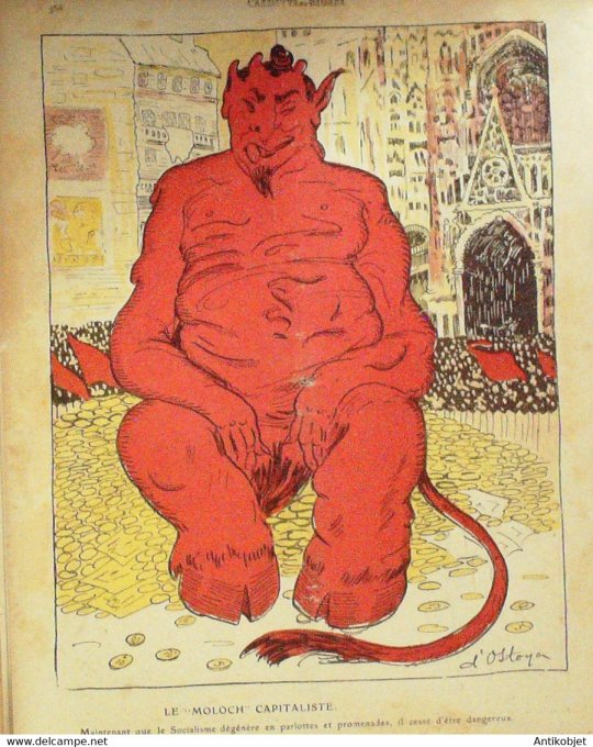 L'Assiette au beurre 1910 # 491 Socialiste aux Congrès de Copenhague Ostoya  Georges