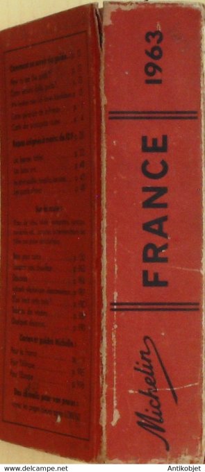 Guide rouge MICHELIN 1963 56ème édition France