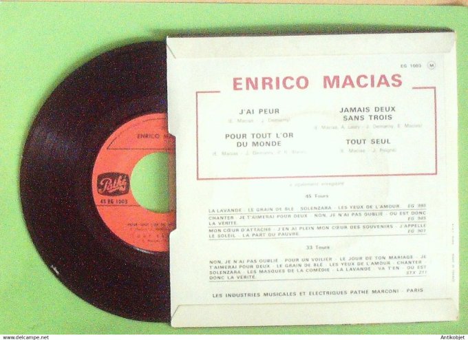 Macias Enrico 45T EP La lavande 1966