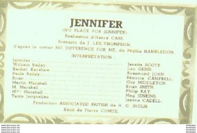 Jennifer Janette Scott Léo Genn Brian Smith