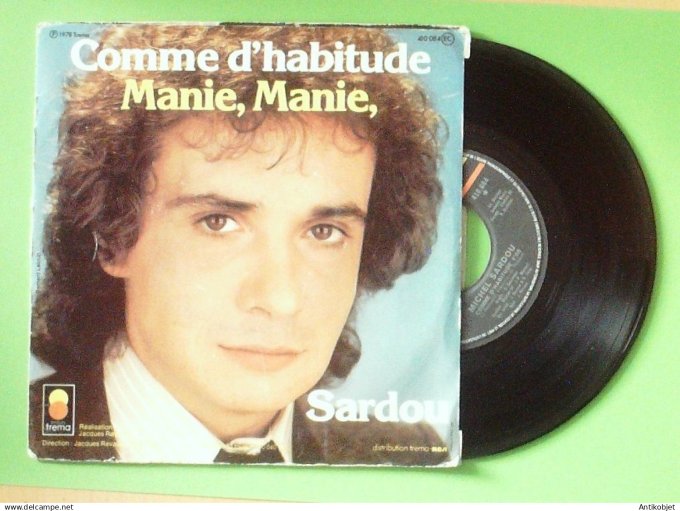 Sardou Michel 45T SP Comme d'habitude 1978