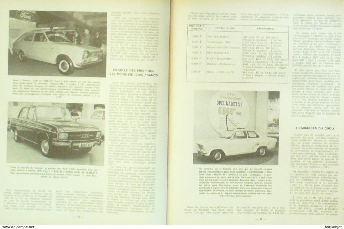 Revue Tech. Automobile 1968 n°271 Peugeot 204 & 504