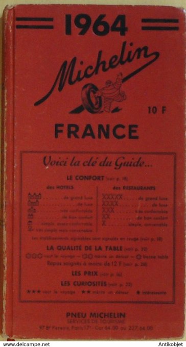 Guide rouge MICHELIN 1964 57ème édition France