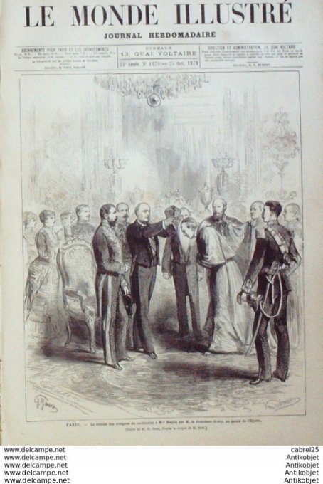 Le Monde illustré 1879 n°1178 Afrique Du Sud Zoulouland Roi Cettiwayo Durnfort Nouvelle Calédonnie P