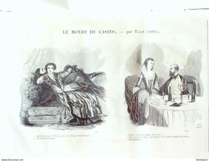 Petit journal pour Rire 1860 # 252 Monsieur sans gene Grevin