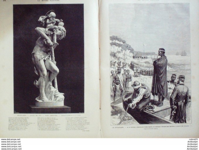 Le Monde illustré 1879 n°1178 Afrique Du Sud Zoulouland Roi Cettiwayo Durnfort Nouvelle Calédonnie P