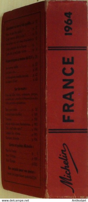 Guide rouge MICHELIN 1964 57ème édition France