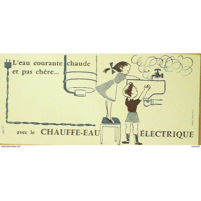 Buvard ELECTRICITE Chaudière