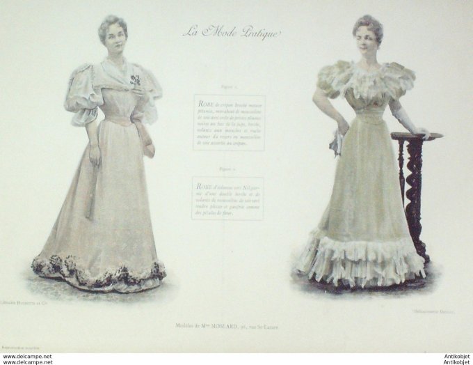 La Mode pratique 1893 # 51 Robes de crépon et d'éoilienne