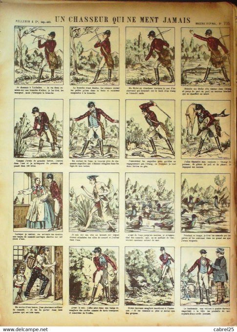 Un Chasseur Qui Ne Ment Jamais (Pellerin d'epinal)