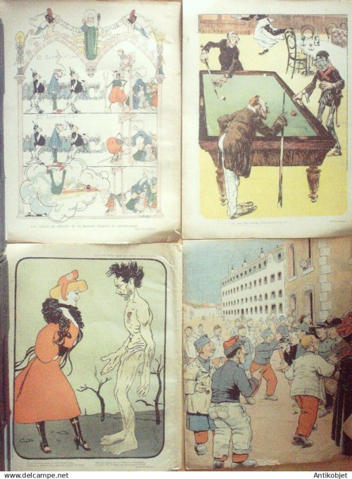 Le Rire 1902 lot 4 revues Leandre Avelot Haye Charly Grandjouan Cappielo Mirande