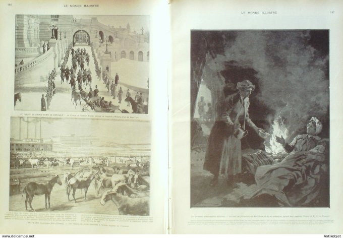 Le Monde illustré 1902 n°2347 Koweit Abdul Rhamen Ben Saoud, Mobarch Vénézuela Caracas Bayonne (64)