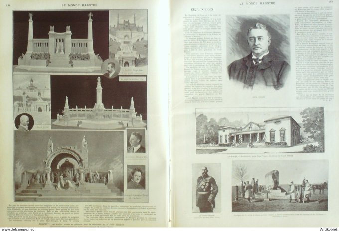 Le Monde illustré 1902 n°2347 Koweit Abdul Rhamen Ben Saoud, Mobarch Vénézuela Caracas Bayonne (64)