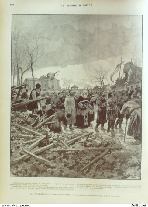 Le Monde illustré 1902 n°2347 Koweit Abdul Rhamen Ben Saoud, Mobarch Vénézuela Caracas Bayonne (64)