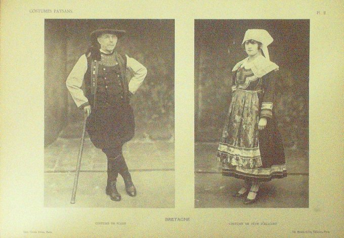 Bretagne Scaer Elliant Costumes 1875
