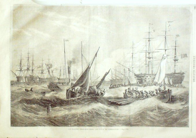 L'Univers illustré 1859 #  76 Suède Bothnie Major Koff Algérie Gibraltar