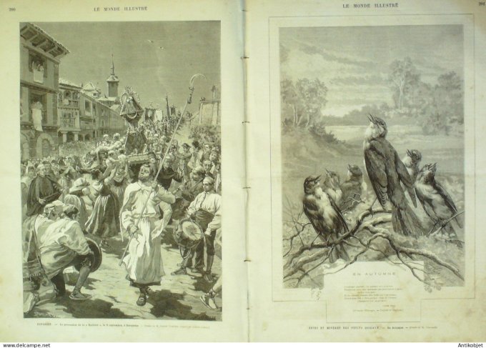 Le Monde illustré 1882 n°1330 Egypte Alexandrie Daïra Espagne Saragosse