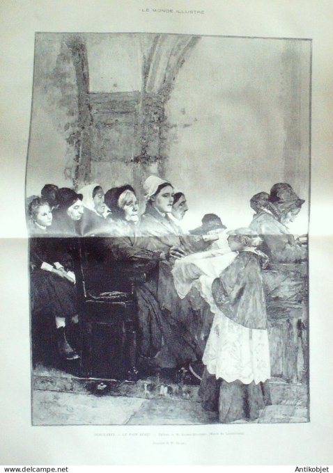 Le Monde illustré 1891 n°1768 Portugal Porto Hongrie cardinal Simor Lohengrin