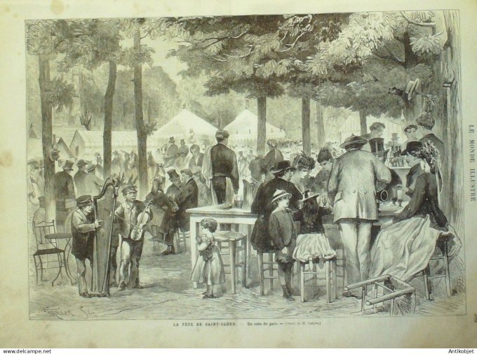 Le Monde illustré 1882 n°1330 Egypte Alexandrie Daïra Espagne Saragosse