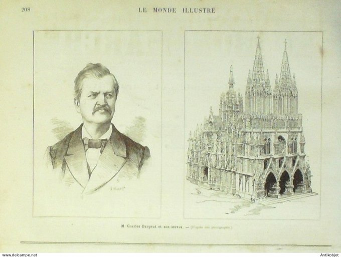 Le Monde illustré 1882 n°1330 Egypte Alexandrie Daïra Espagne Saragosse