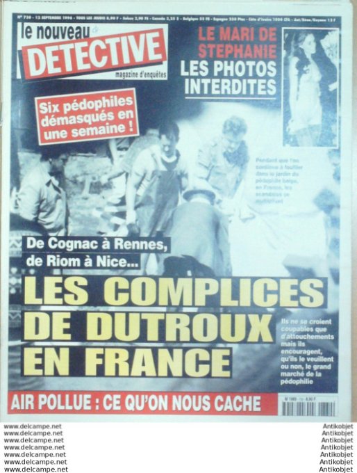 Détective 1996 # 730 Grenoble Argenteuil Monaco Marc Ducruet Gap Montpellier
